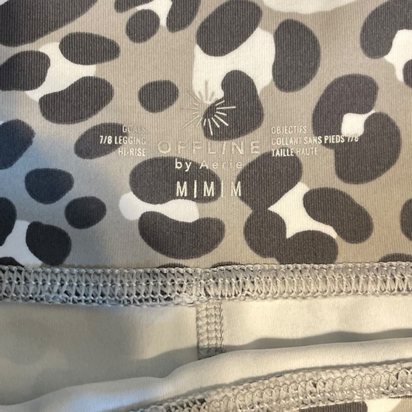 Aerie OFFLINE NWOT Goals High Waisted Leopard Leggings Size M - Picture 9 of 10